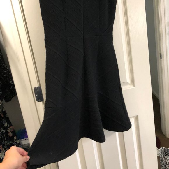 Loft Black Chevron Work Dress - Picture 4 of 5